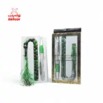 طقم قلم مع سبحة اخضر - GFT1
