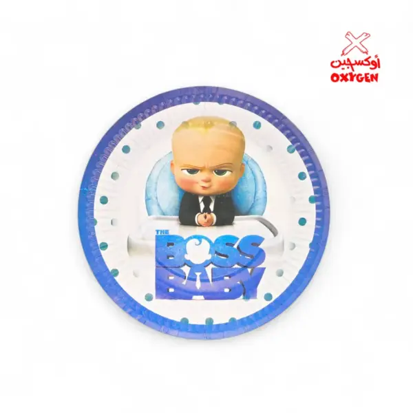 طبق حفلات وعيد ميلاد بوس بيبي دائري - 10 قطع - PSD14