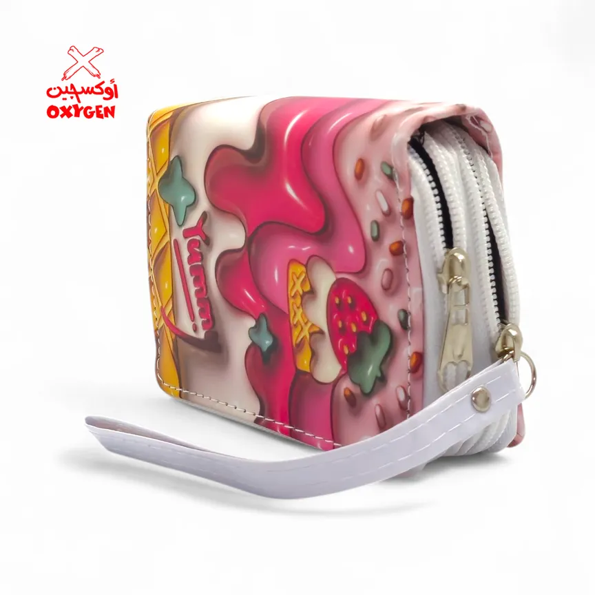 محفظة حريمي 2 سوستة - 3D - BGW2