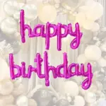 مجموعة هيليوم كلمة Happy Birthday - PSB27