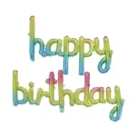 مجموعة هيليوم كلمة Happy Birthday - PSB27