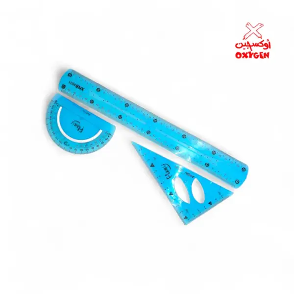 طقم مساطر ( منقله - مسطره - مثلث 30 60 )