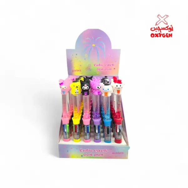 قلم جاف سوستة شخصية كرومي 4 لون