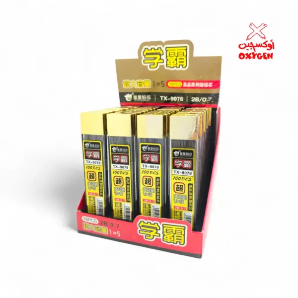 اسنان اقلام رصاص 7 مل ذهبي - 100 سن