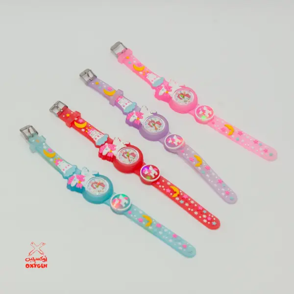 ساعة اطفال يوني كورن بتنور