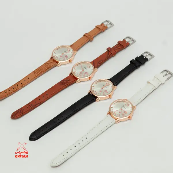 ساعة حريمي جلد